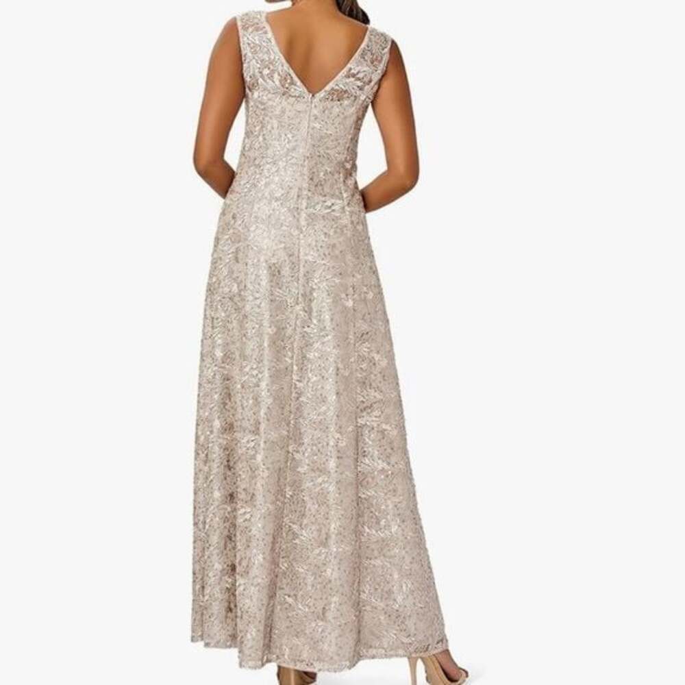 Adrianna Papell Lace Maxi Dress in Cream - Picture 2 of 5